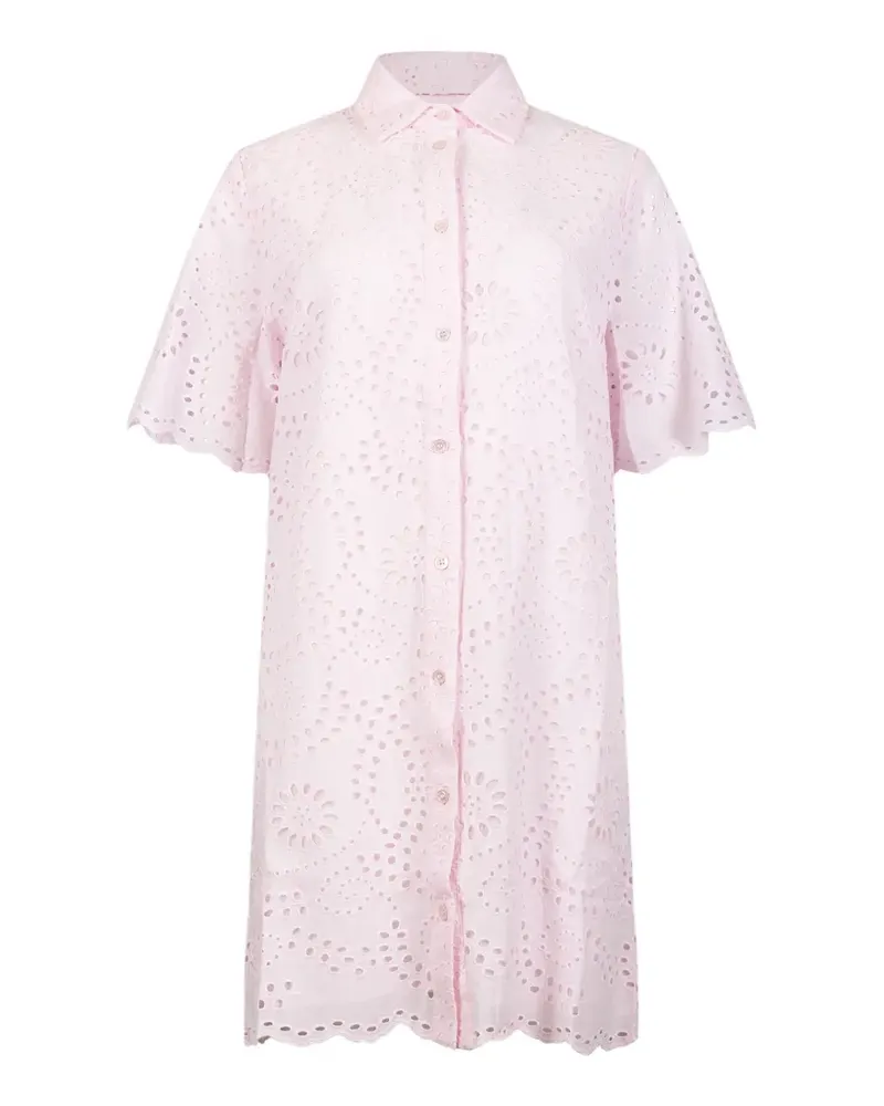 MC2 Saint Barth broderie-anglaise scalloped-edge dress - Rosa Rosa