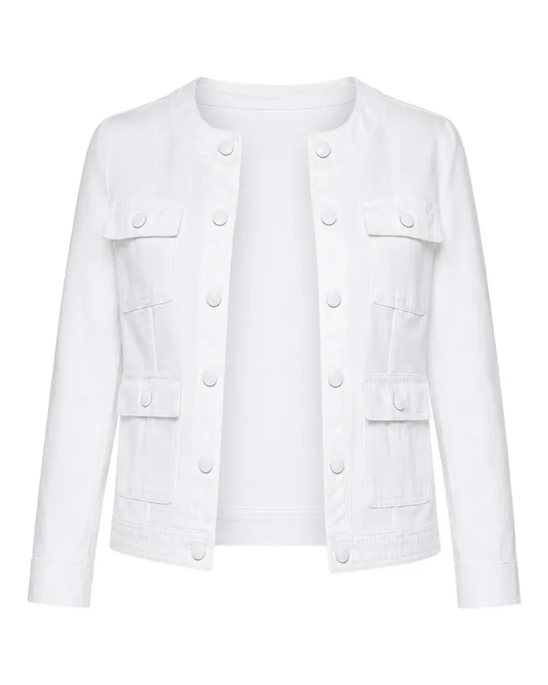 L'Agence Yari collarless jacket - Weiß Weiß