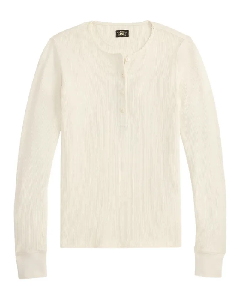Ralph Lauren Langärmeliges Henley-Hemd - Nude Nude