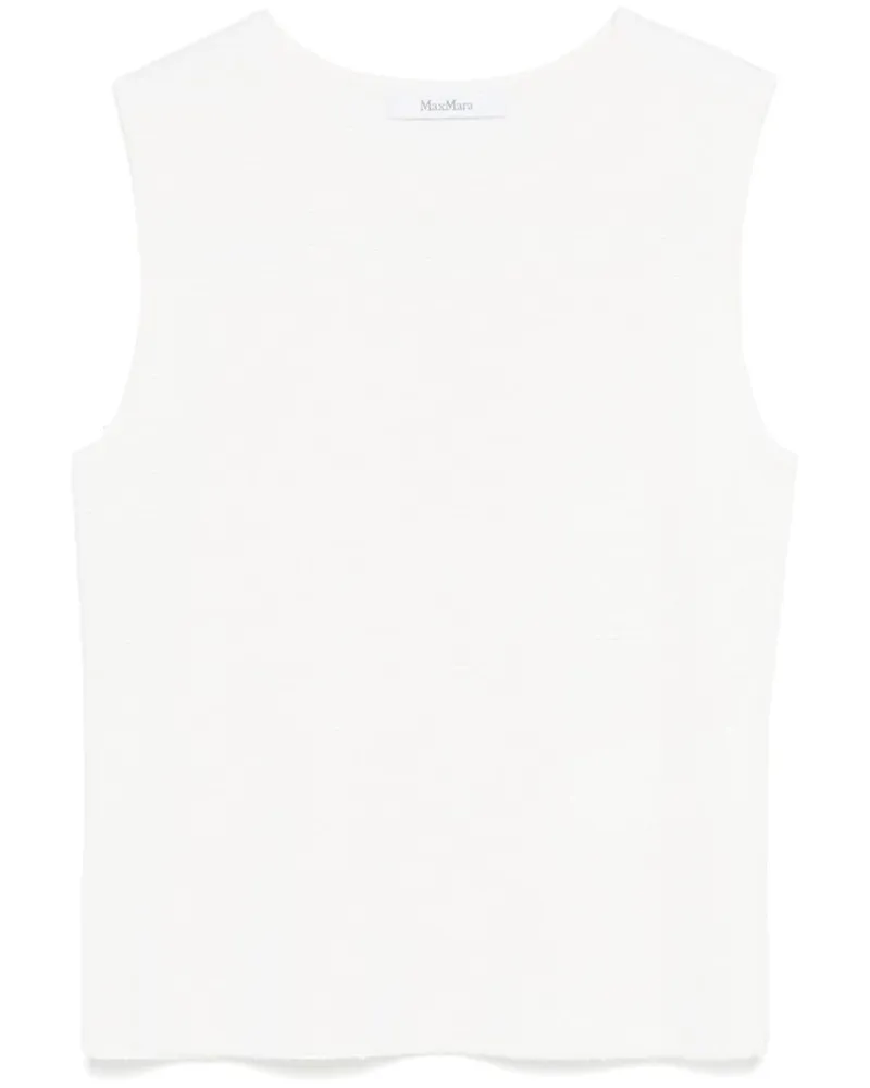 Max Mara Fosco Oberteil - Weiß Weiß