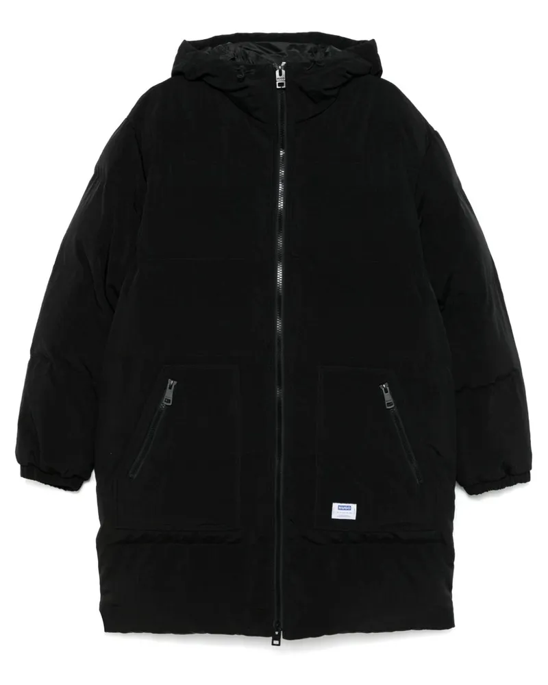 HUGO BOSS Gesteppter Mantel - Schwarz Schwarz