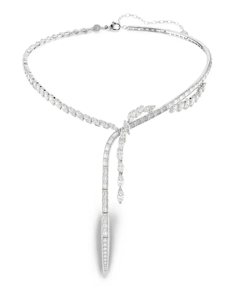 Swarovski Y Mesmera crystal-embellished wrap necklace - Silber Silber