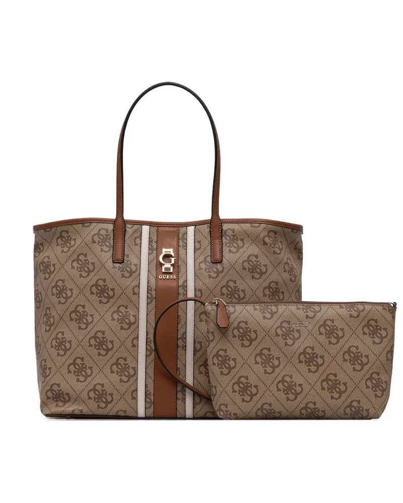 Guess Erenia Tote Bag mit Monogramm - Braun Braun
