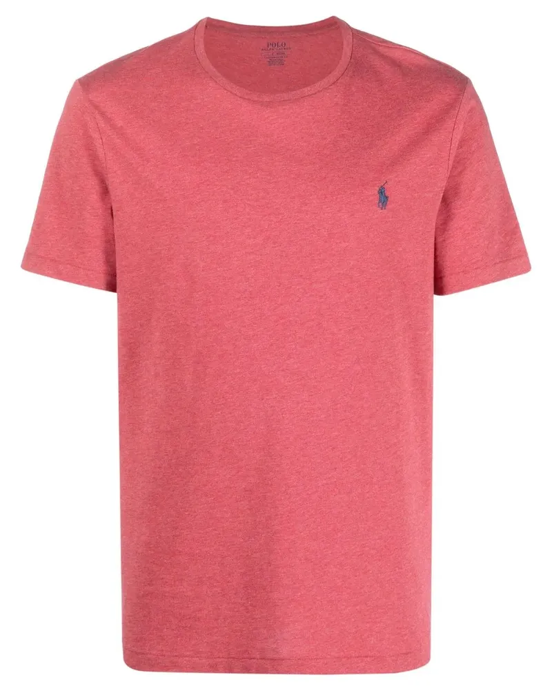 Ralph Lauren T-Shirt mit Pony-Stickerei - Rot Rot