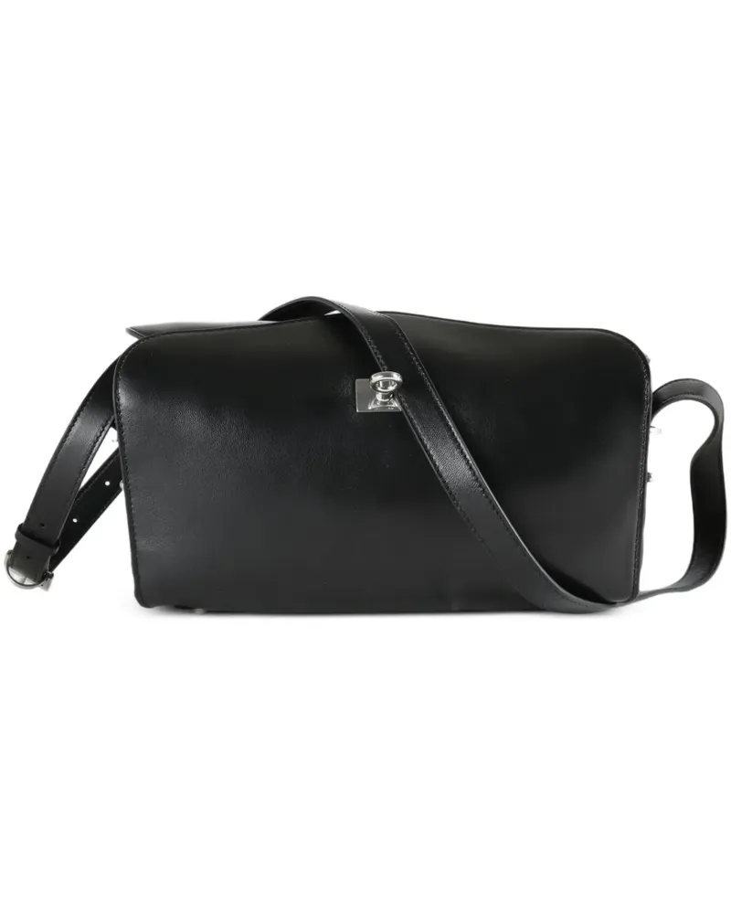 Balenciaga Mittelgroße Le 7 Schultertasche in Schwarz Schwarz