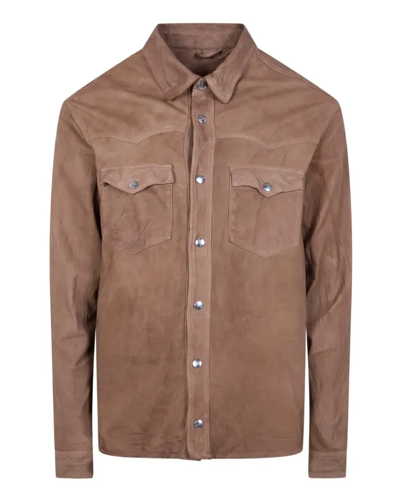 Giorgio Brato flap-pocket shirt - Braun Braun