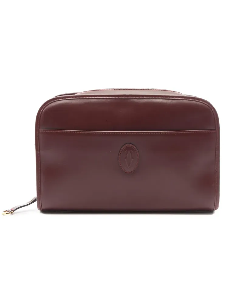 Cartier 1970-1980 Must de  Clutch aus Leder - Rot Rot