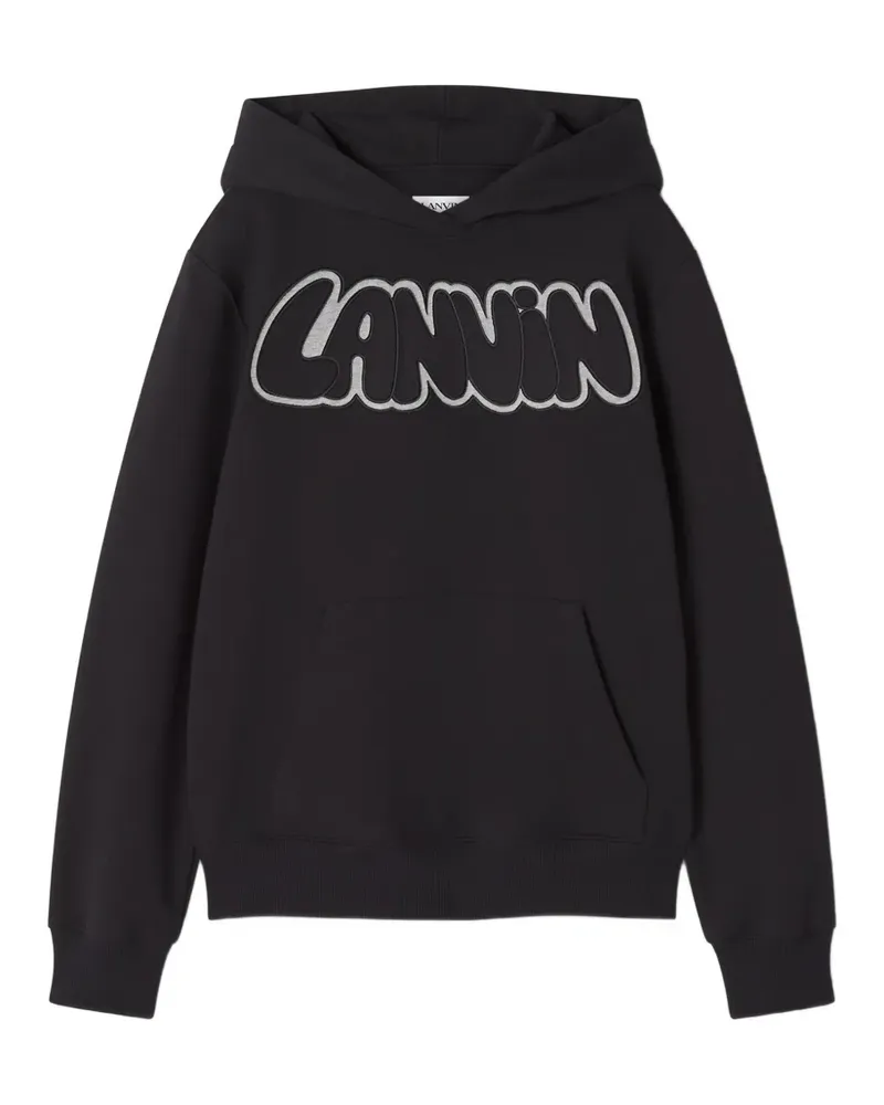 Lanvin Hoodie mit Logo - Schwarz Schwarz