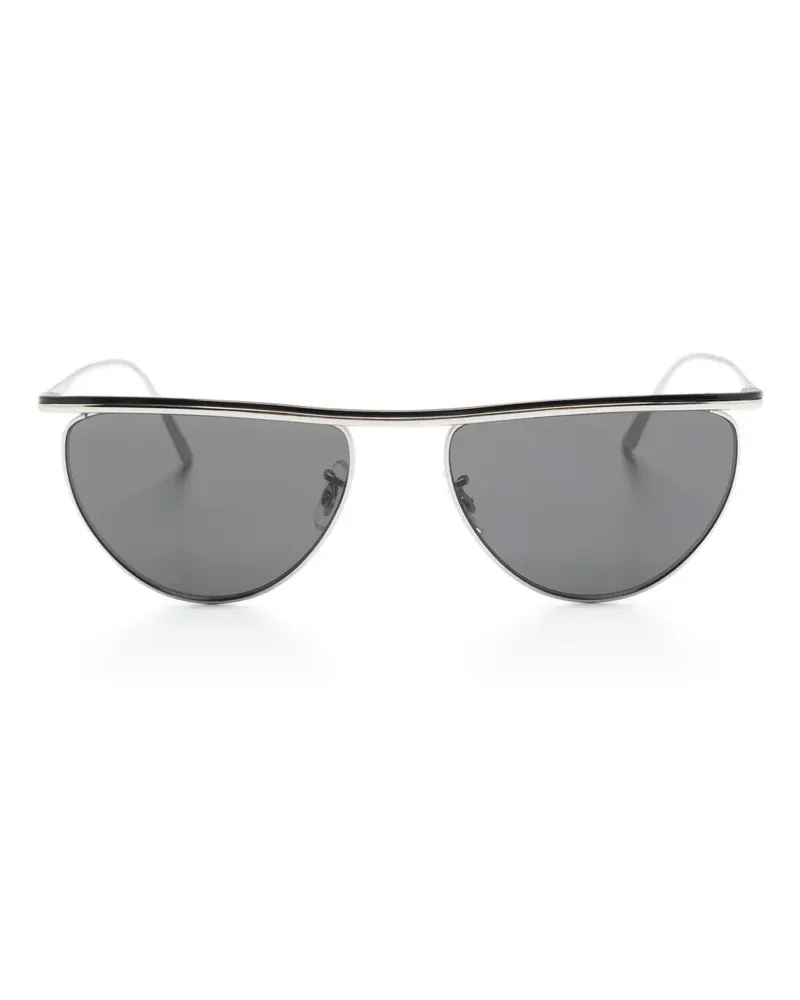Oliver Peoples OV1342S Sonnenbrille mit geometrischem Gestell - Silber Silber