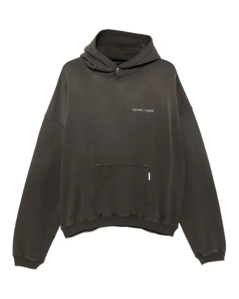 REPRESENT Hoodie mit Logo-Print - Grau Grau