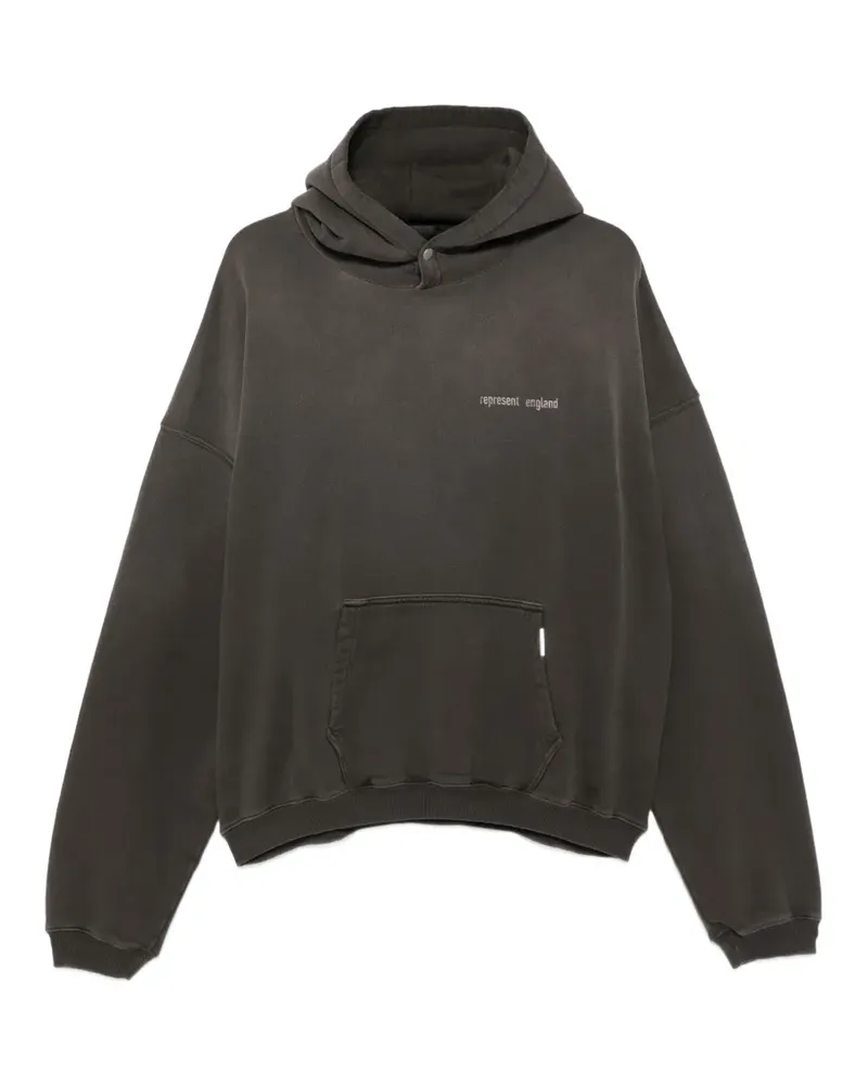 REPRESENT Hoodie mit Logo-Print - Grau Grau