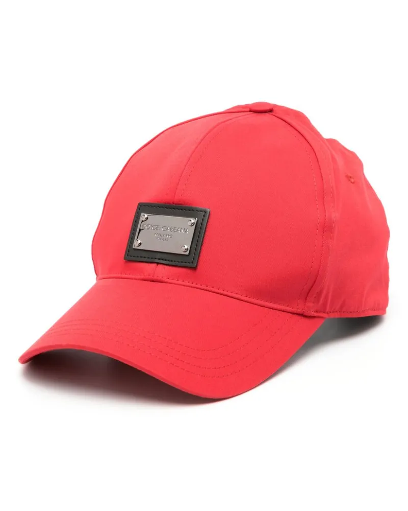 Dolce & Gabbana Baseballkappe mit Logo-Detail - Rot Rot