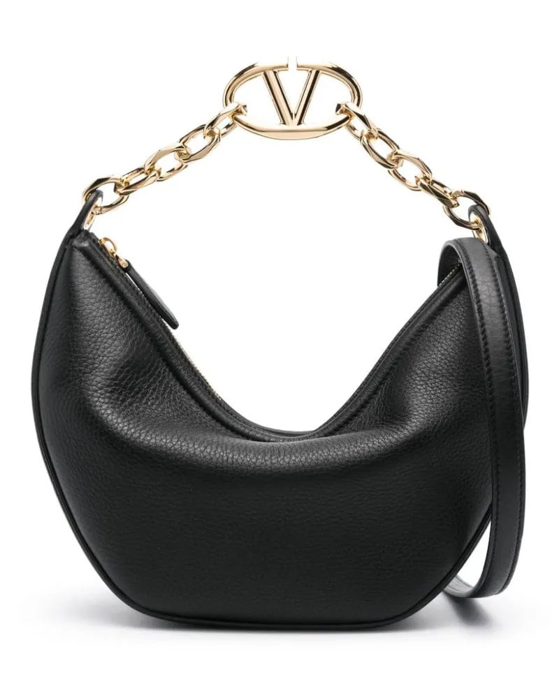 Valentino Garavani Kleine Handtasche mit V-Logo - Schwarz Schwarz