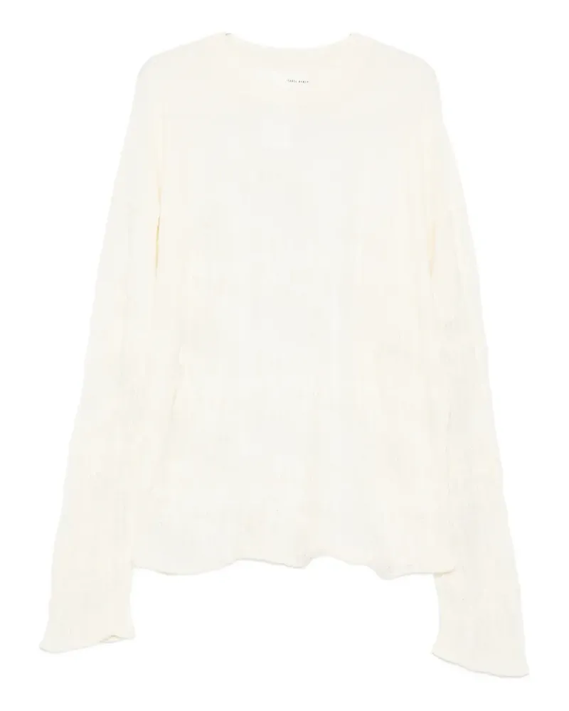 Isabel Benenato crew neck sweater - Nude Nude