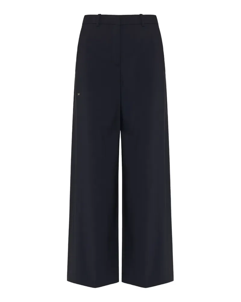 Theory pleated wide-leg trousers - Blau Blau