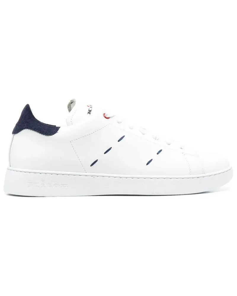 Kiton Sneakers mit Logo-Print - Weiß Weiß