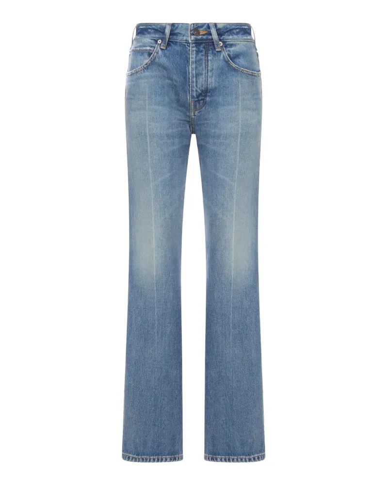 Balenciaga Schlagjeans im Distressed-Look - Blau Blau