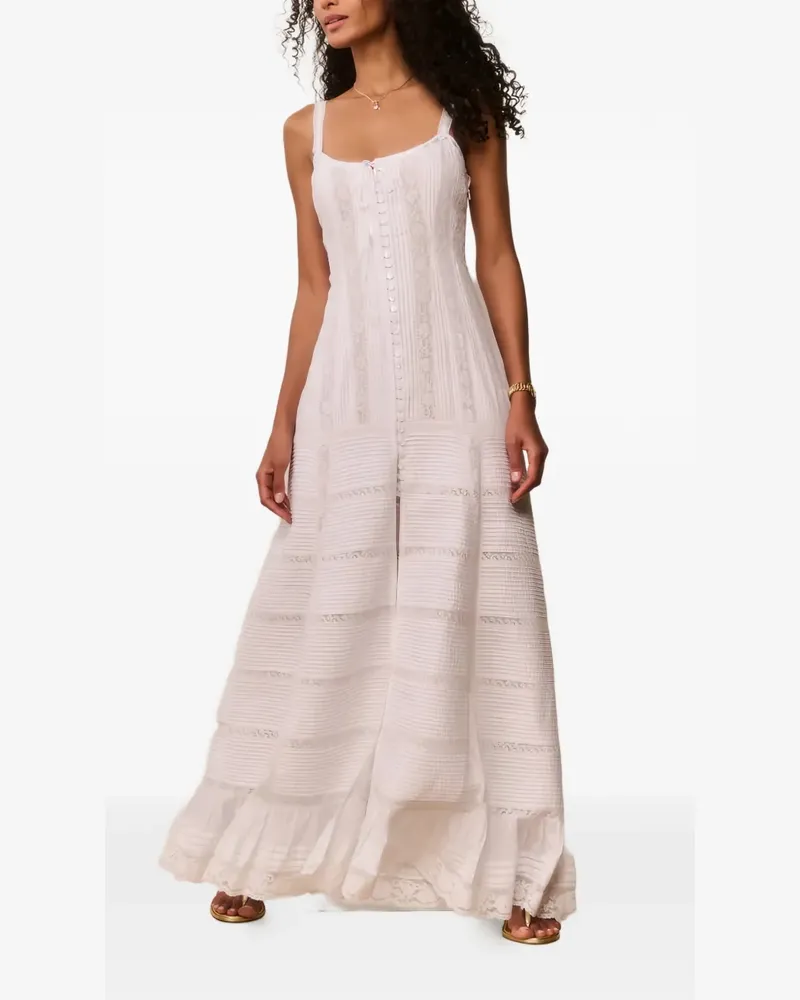 LoveShackFancy Calyx maxi dress - Weiß Weiß