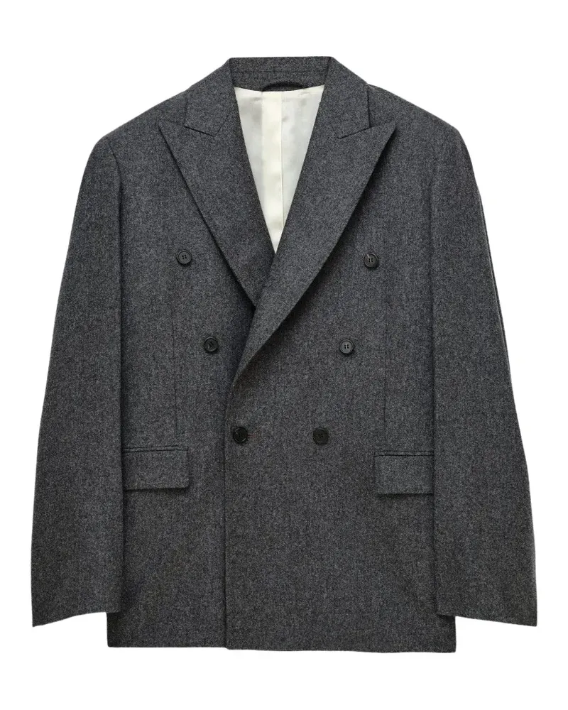 Carven double-breasted peak-lapel blazer - Grau Grau