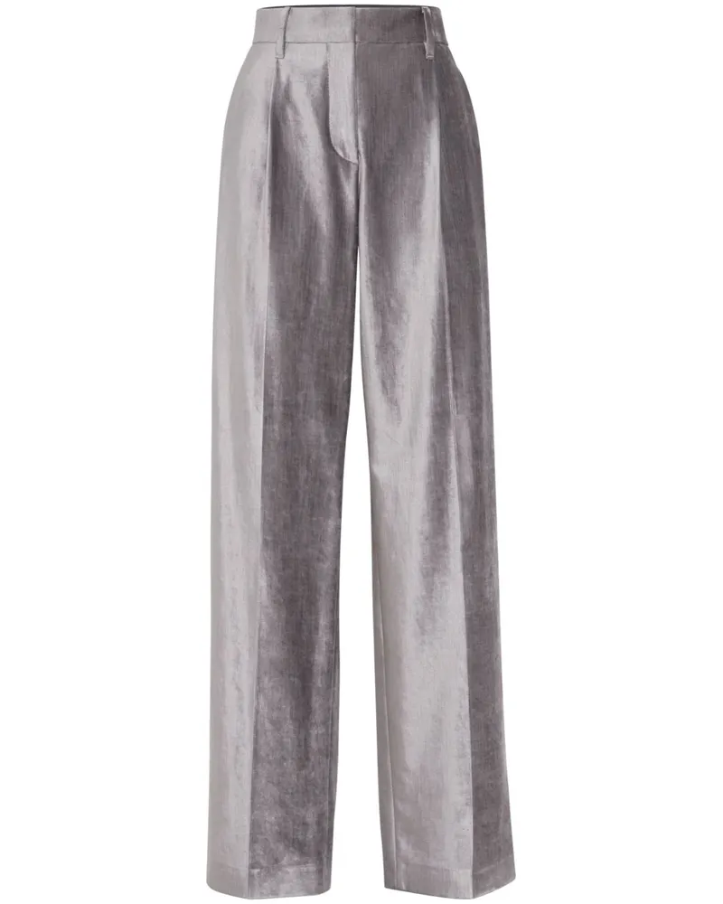 Brunello Cucinelli Gerade Hose mit Monili-Detail - Grau Grau