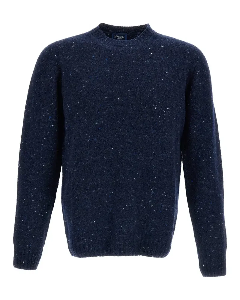 Drumohr  Pullover mit Rundhalsausschnitt - Blau Blau