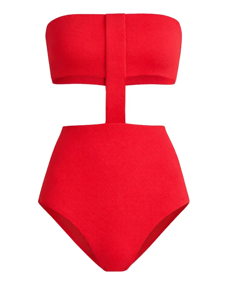 Lenny Niemeyer cutout bandeau swimsuit - Rot Rot