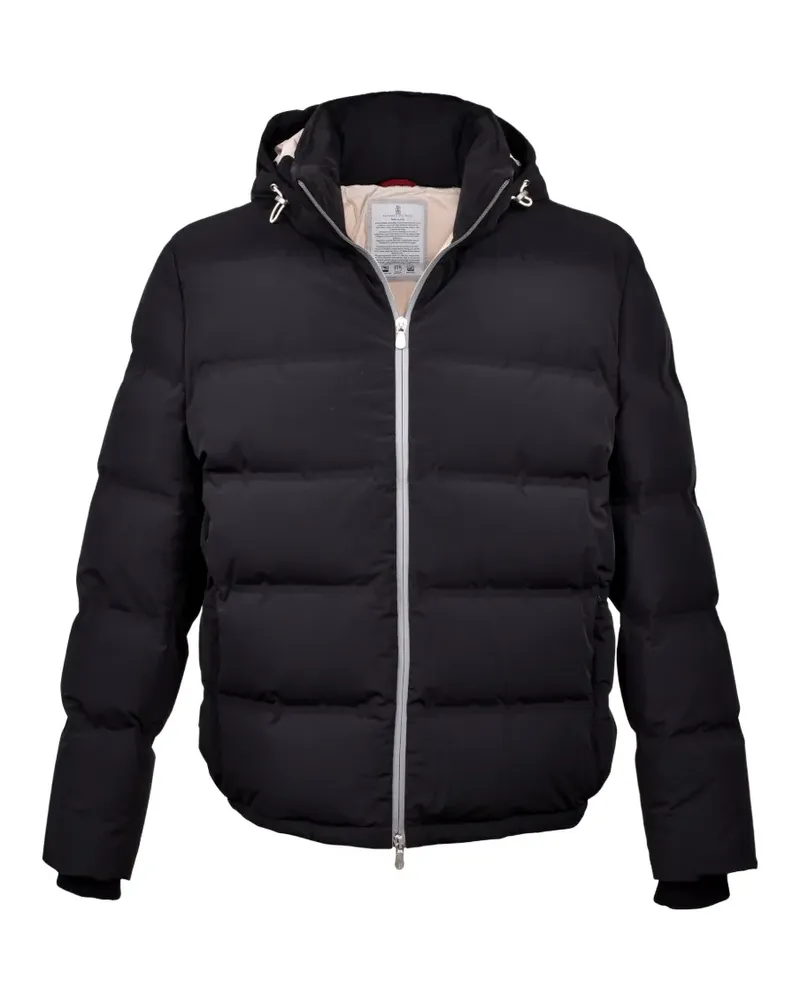 Brunello Cucinelli quilted padded puffer jacket - Schwarz Schwarz