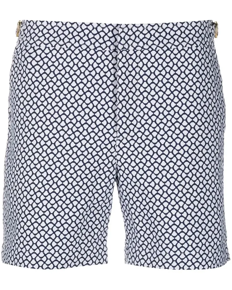 Orlebar Brown Badeshorts mit Jacquardmuster - Blau Blau