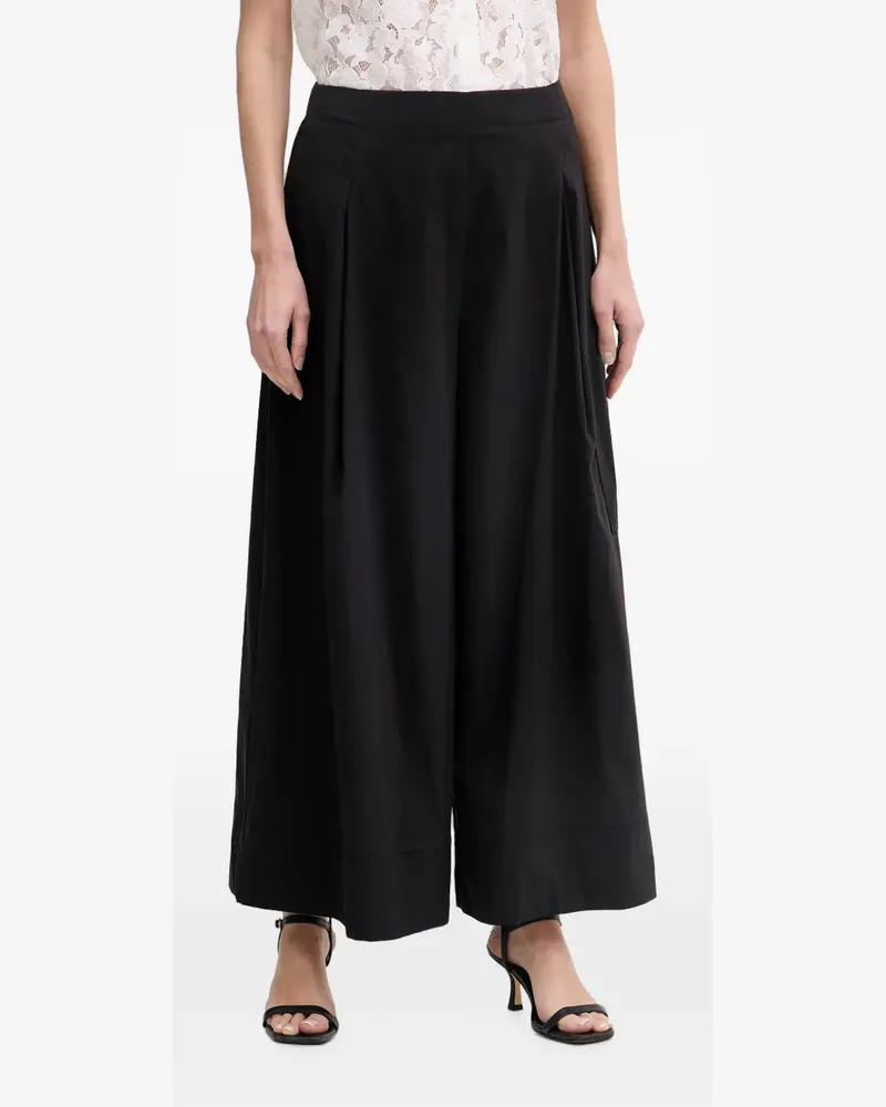 Joseph Ribkoff Palazzohose mit weitem Bein - Schwarz Schwarz