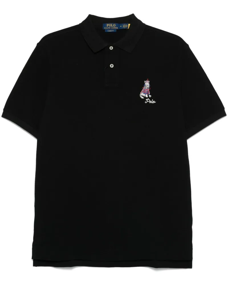 Ralph Lauren Poloshirt mit Logo-Stickerei - Schwarz Schwarz