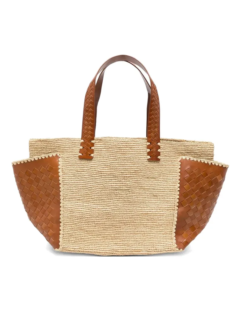 Dragon Diffusion x Sovani woven tote bag - Nude Nude