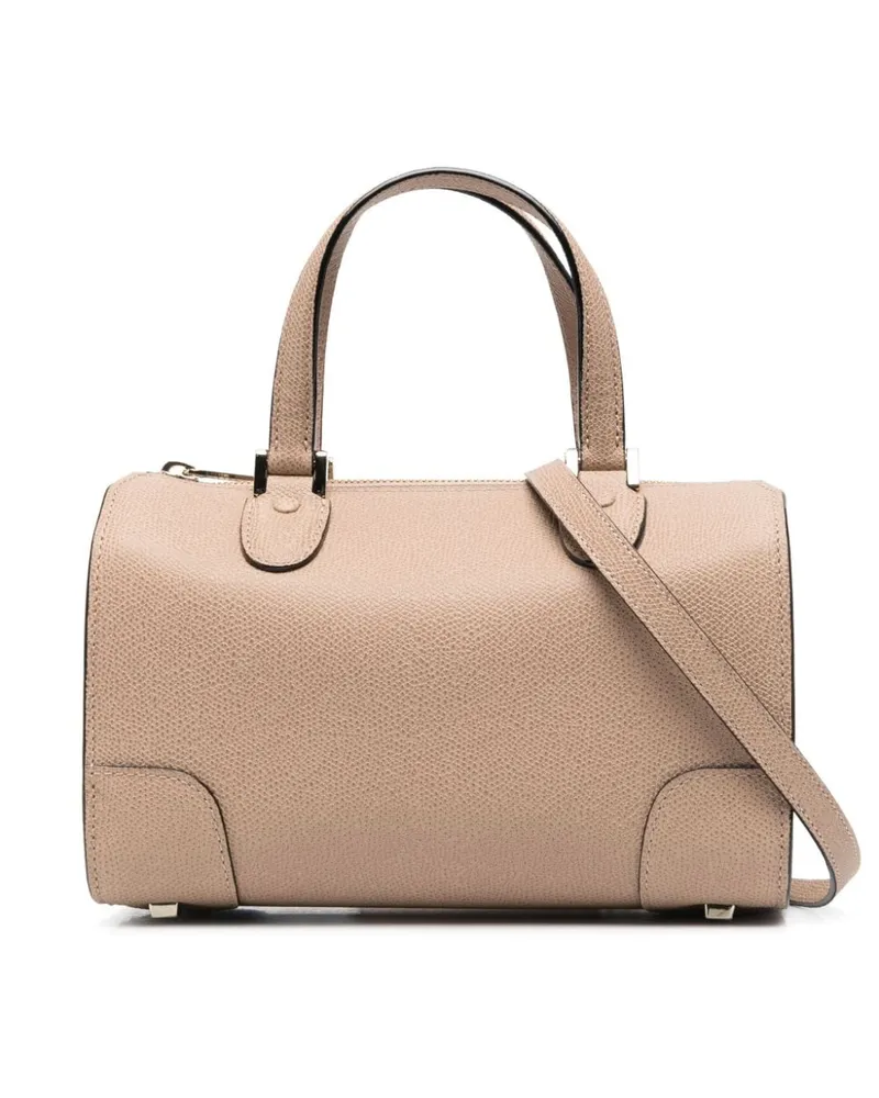 Valextra Shopper aus strukturiertem Leder - Nude Nude