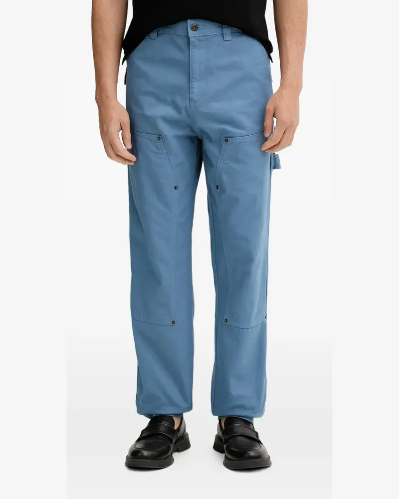 HUGO BOSS Gioro Hose mit Kniedetail - Blau Blau