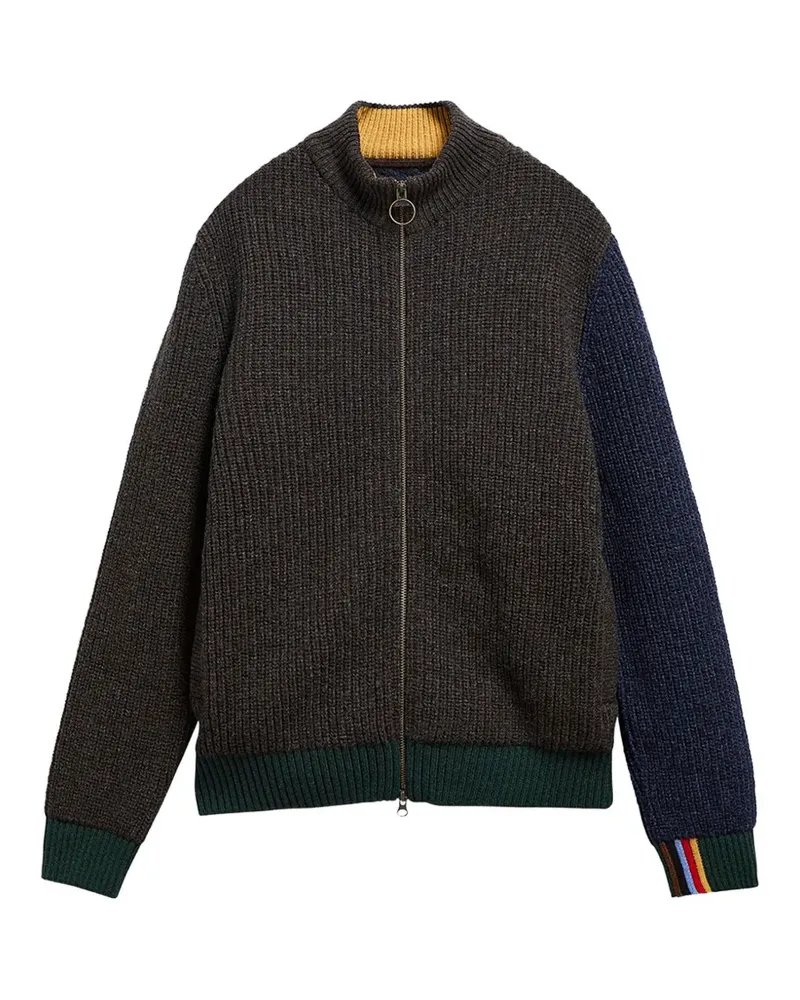 Barbour x Paul Smith Gamefair cable-knit zip-up cardigan - Braun Braun