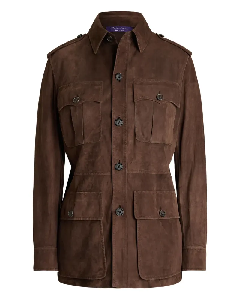 Ralph Lauren Military-Jacke aus Wildleder - Braun Braun