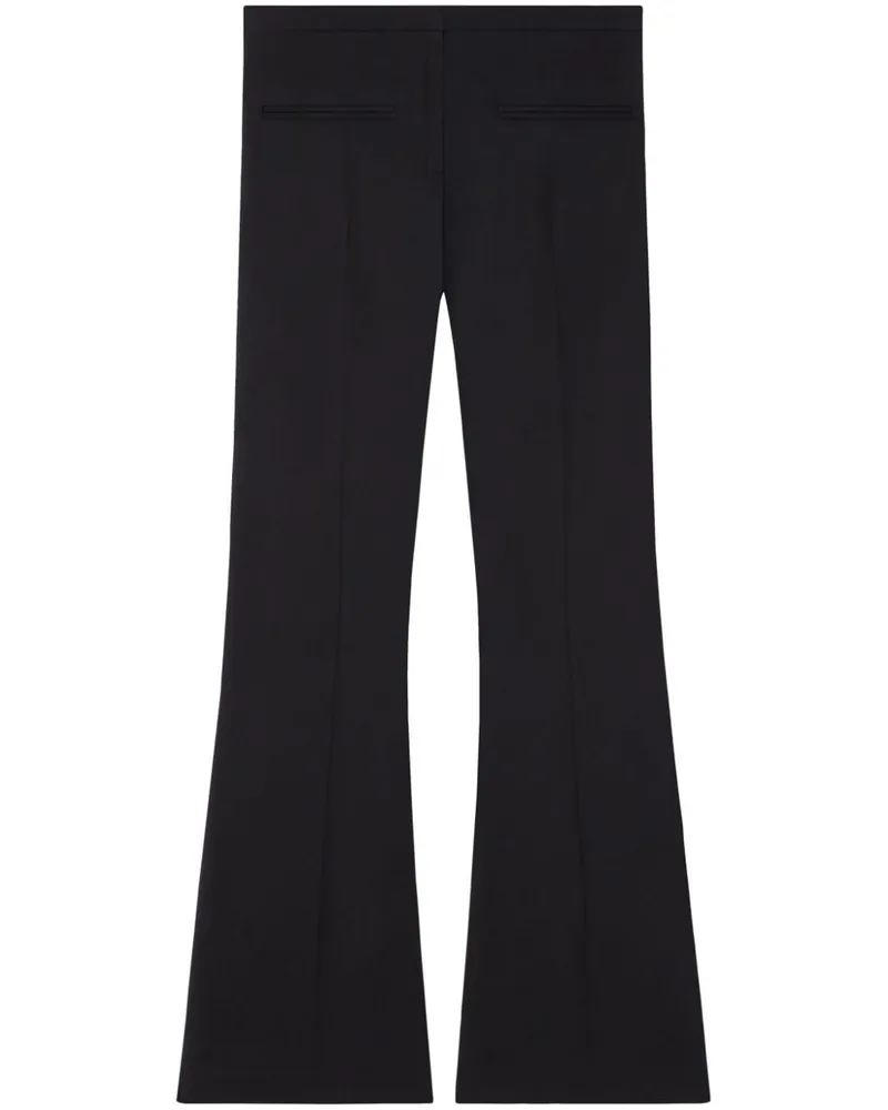 Courrèges Ausgestellte Hose - Schwarz Schwarz