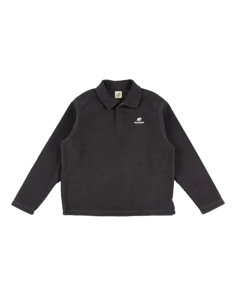 New Balance Poloshirt aus Polar-Fleece - Grau Grau