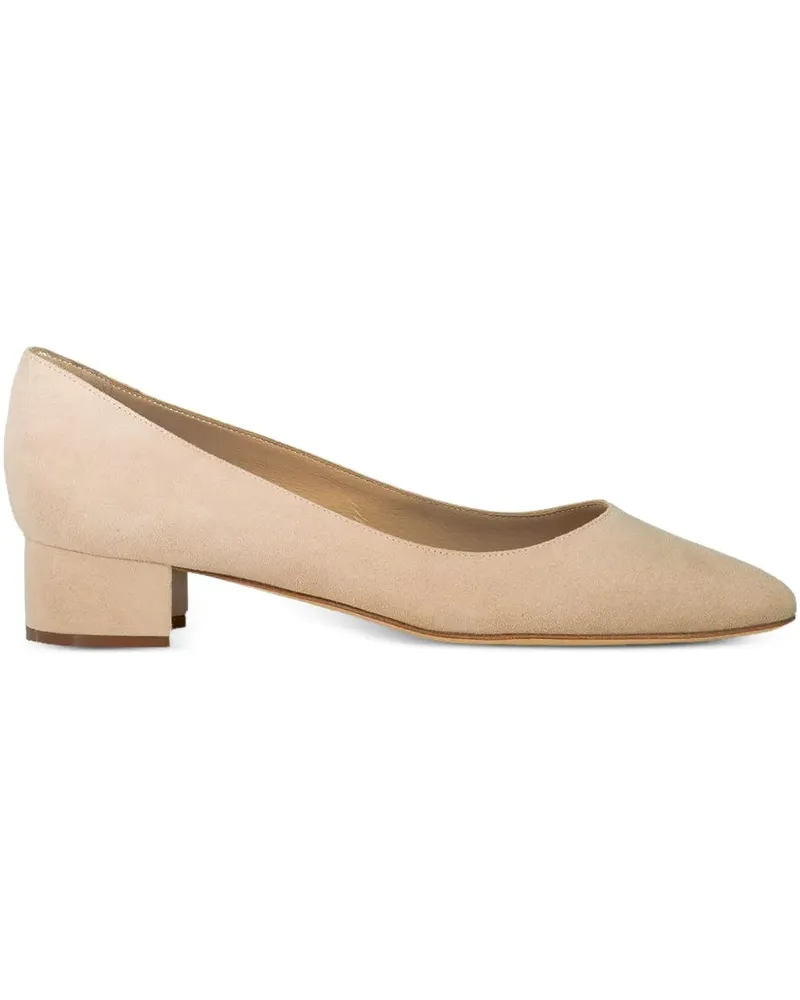Manolo Blahnik Listony Samba Tondo Pumps 30mm - Nude Nude