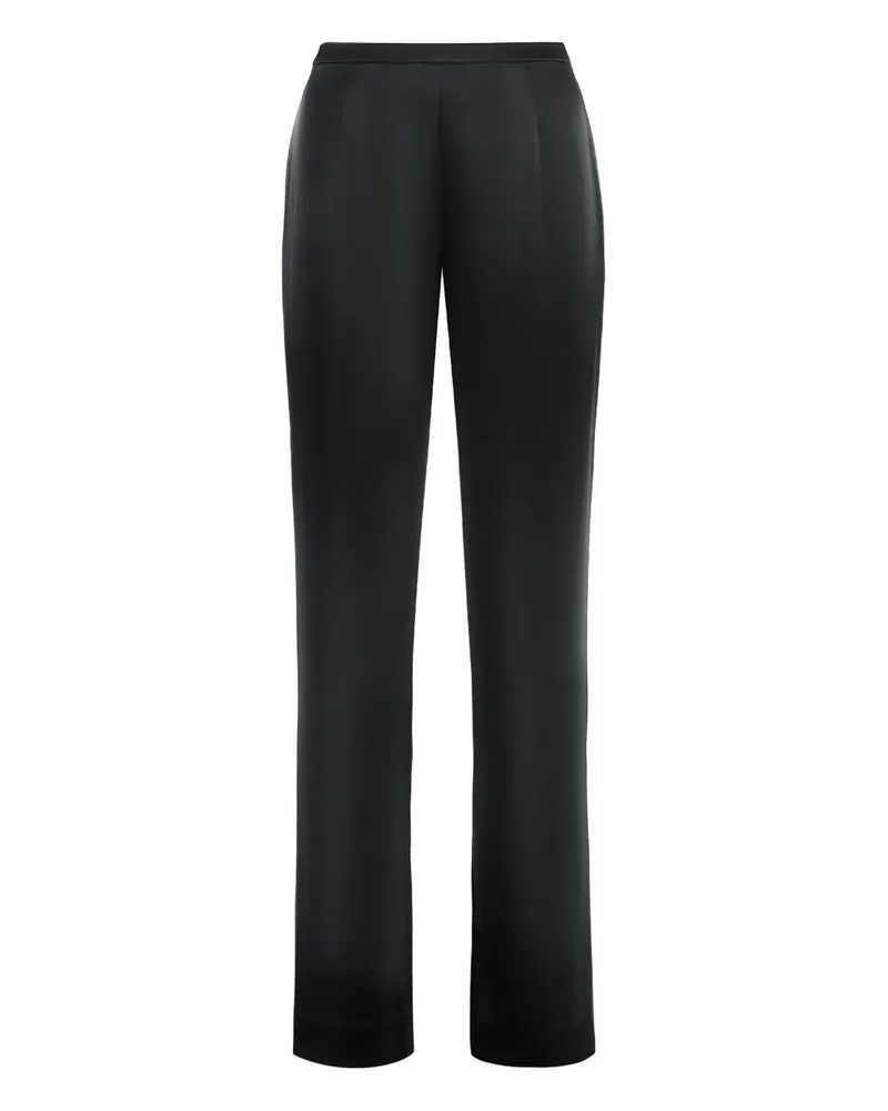 ST. JOHN Hose aus Satin - Schwarz Schwarz