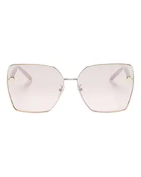 Versace Sonnenbrille mit Greca-Detail Rosa