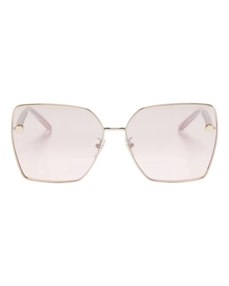 Versace Sonnenbrille mit Greca-Detail Rosa