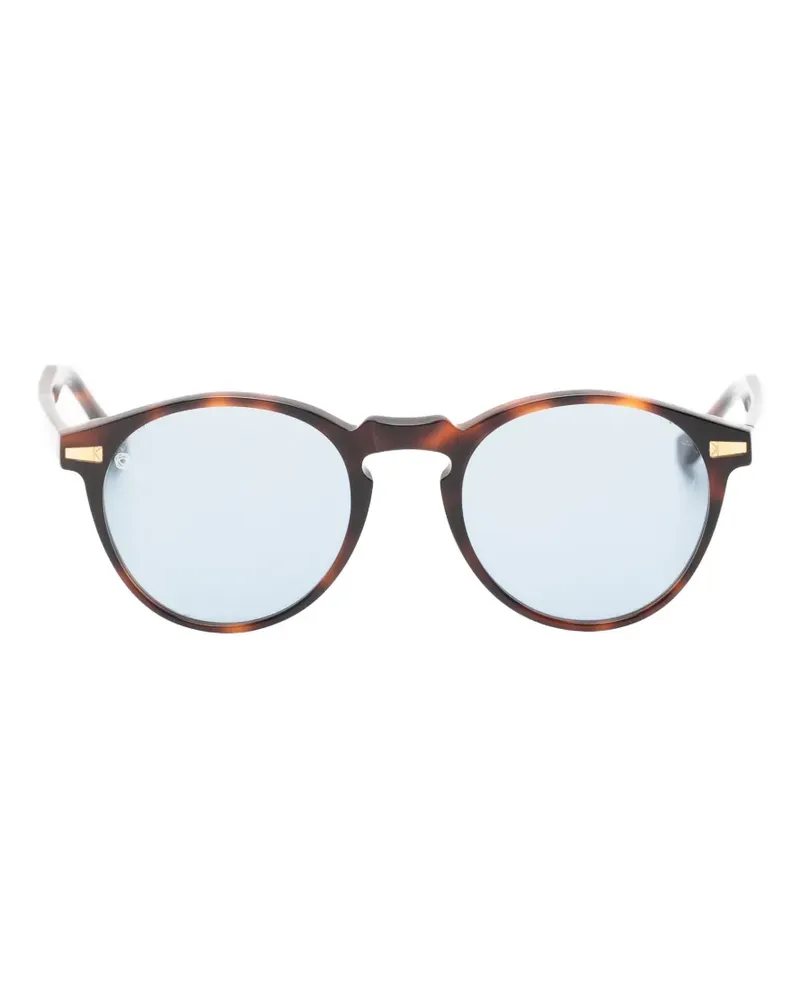 Kyme Miki tortoiseshell-pattern round-frame sunglasses - Braun Braun