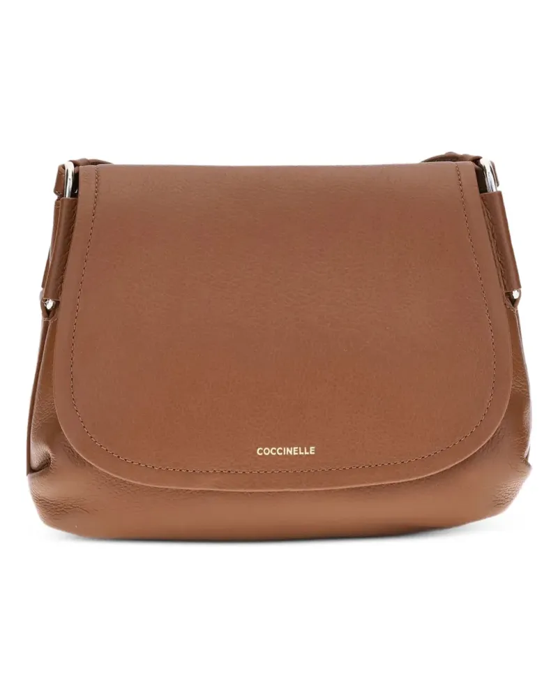 Coccinelle Rebekka Schultertasche mit Klappe - Braun Braun