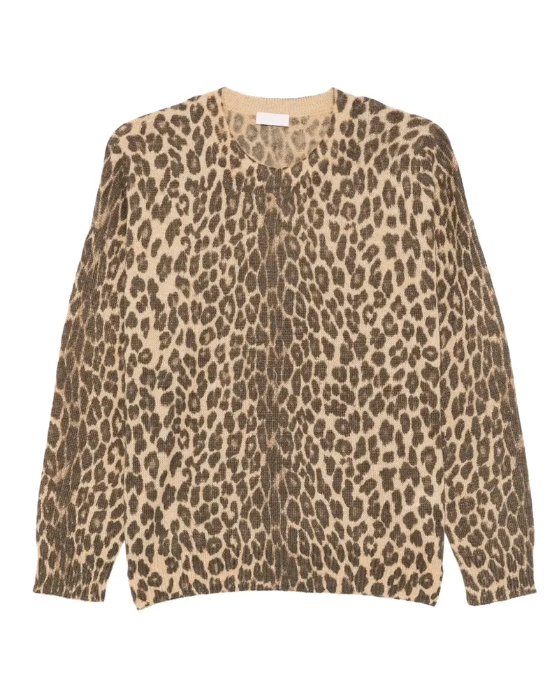 Liu Jo Pullover mit Leoparden-Print - Nude Nude