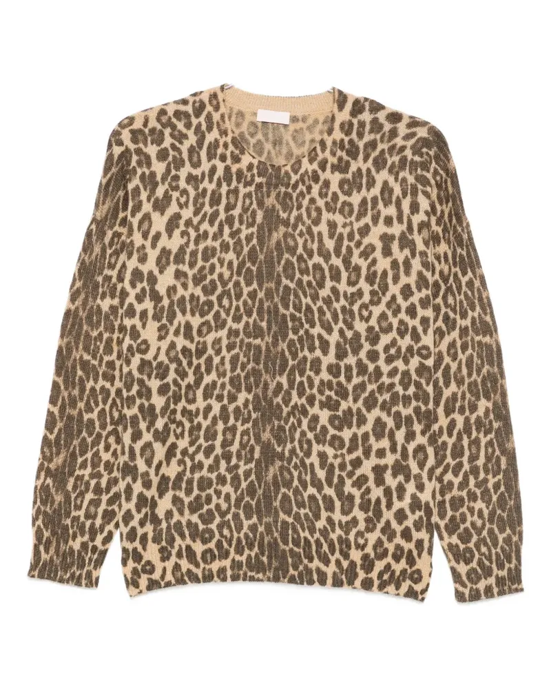 Liu Jo Pullover mit Leoparden-Print - Nude Nude