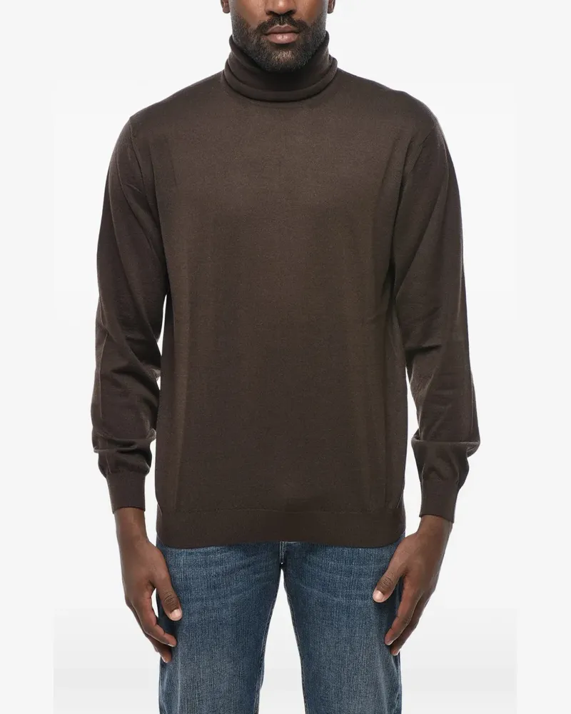 Malo Pullover mit Rollkragen - Braun Braun