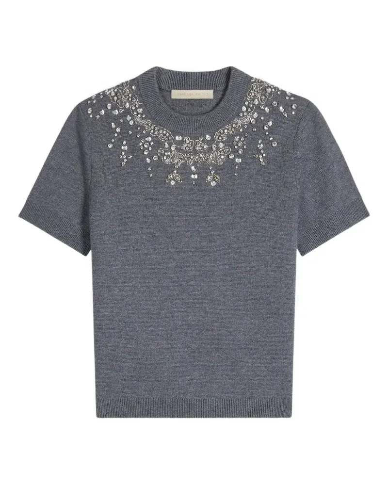 Vanessa Bruno Helmine Pullover mit Kristallen - Grau Grau