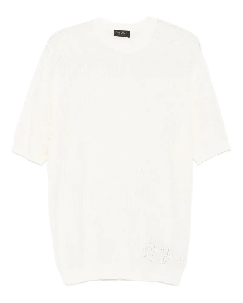 Dell'oglio Geripptes T-Shirt - Weiß Weiß