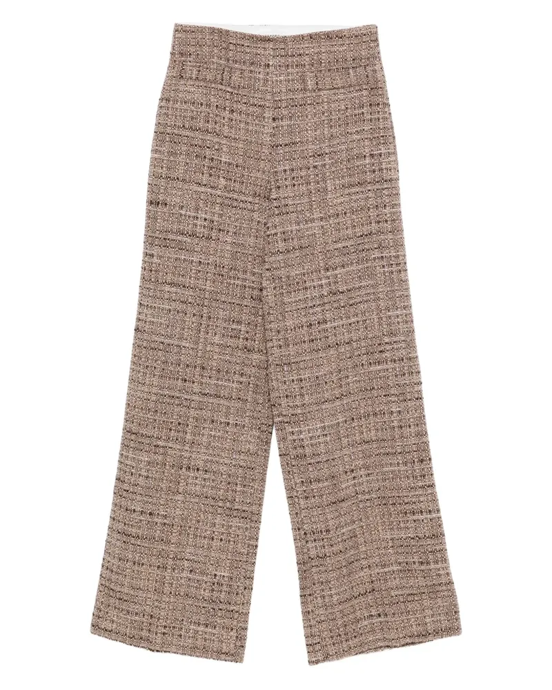 Sandro Weite Tweed-Hose - Braun Braun