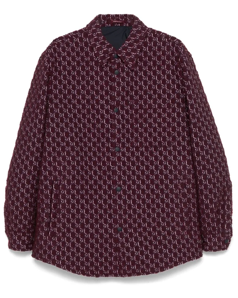 Gucci Hemdjacke aus GG Supreme - Rot Rot